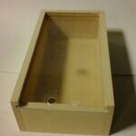 exhibidor con tapa acrilica chico "cartuchera"