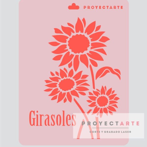 Stencil Girasoles
