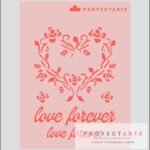 Stencil love forever
