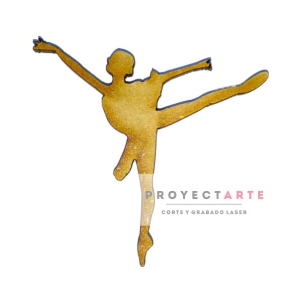Bailarina de ballet arabesque