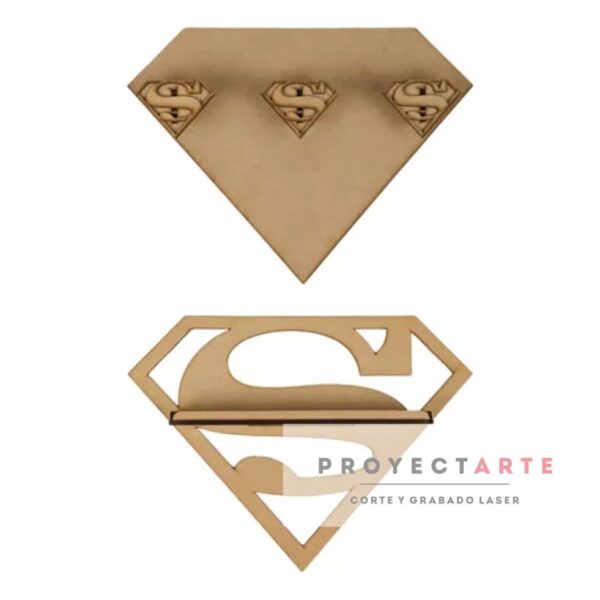 Kit de perchero y estante Superman