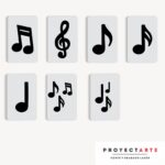Pack notas musicales light box
