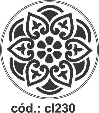 Sello mandala flor de loto