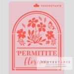 Stencil Permitite Florecer