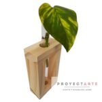 Porta 1 tubo de madera