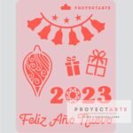 Stencil Año nuevo