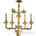 araña para cuatro velas