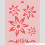Stencil 5 Flores y arabescos