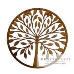 Arbol con hojas grandes en aro