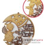 Ángel en luna con oración