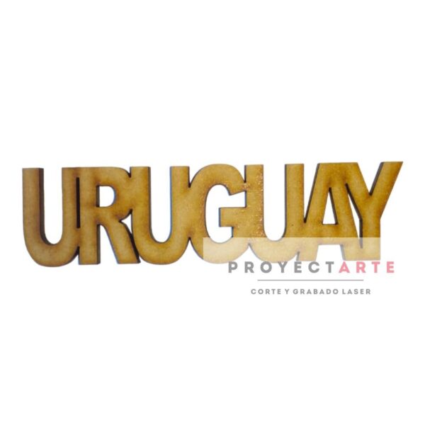 Uruguay letra recta (medida del largo)