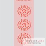 Stencil puntilla flores redondas chico