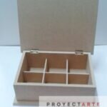 Caja de té con vuelo