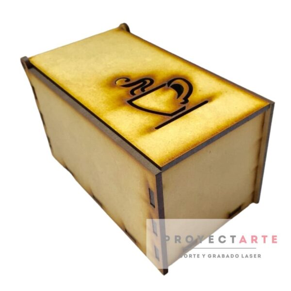 caja de té simple