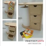 Portarollo de cocina con cajones para té