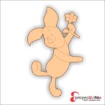 piglet con flor en la mano