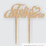Topper Feliz aniversario para torta