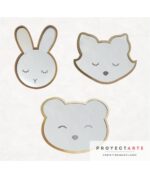 Espejo Infantil Niños Proyectarte, De Pared, Madera, Diseños - Image 2