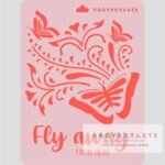 Stencil Mariposa Fly Away