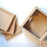 4 Posavasos con Caja