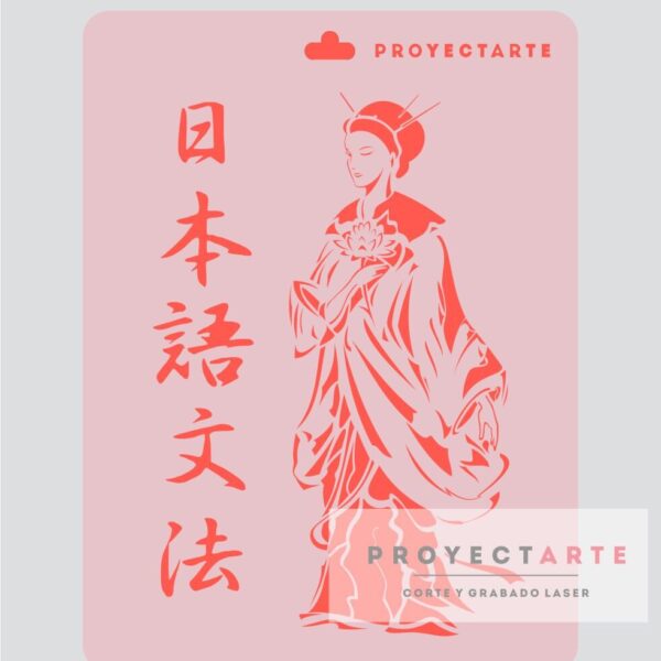 Stencil Geisha