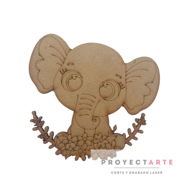 Elefante con Flores