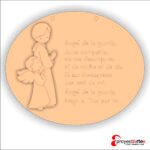 medallón angelito de la guarda