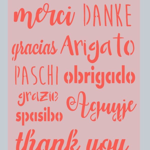 Stencil Gracias