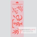 Stencil Té con ramitas