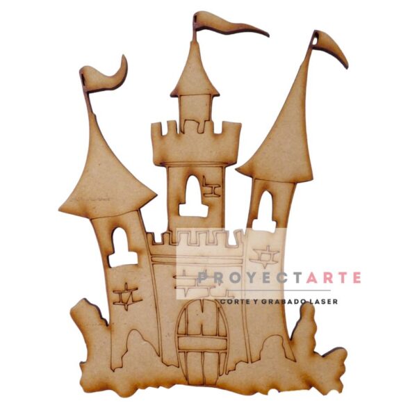 castillo con banderitas