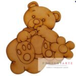 Oso con flor en nube