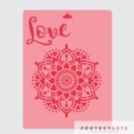 Stencil Mandala Love