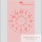 Stencil reloj clasico grande