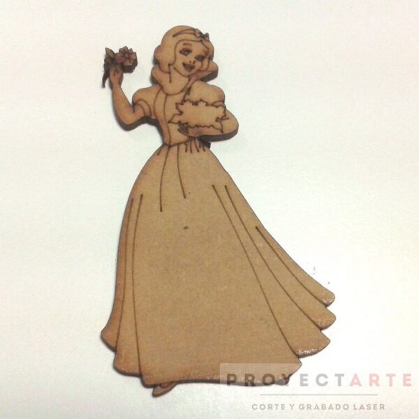 Blanca nieves con flores