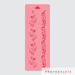 Stencil 2 guias flores chico