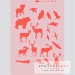 Stencil Animales salvajes