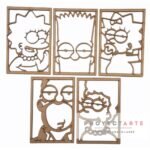 Cuadro de Los Simpson