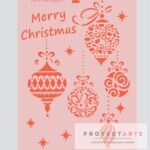 Stencil Merry Christmas y chirimbolos