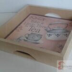 Bandeja cuadrada para azulejo de 20x20cm