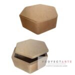 Caja hexagonal baja tipo alhajero