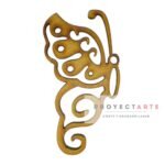 Media mariposa con arabescos