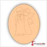 óvalo angelitos con pelota