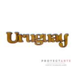 Uruguay en letra curva en minúsculas (largo)