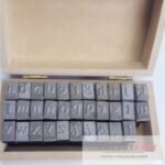 Set mini sellos imprenta minuscula en caja