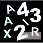 Pack 5 letras y 3 números en espuma