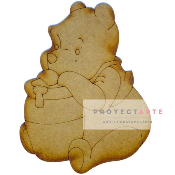 Winnie The Pooh comiendo miel