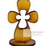 cruz redondeada con calado con base