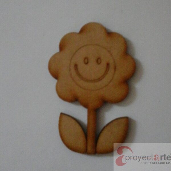 flor con carita