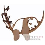 Oso Panda en rama de bambú