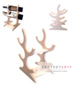 Porta Velas Madera Natural Proyectarte - Image 2